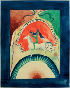 Design for the Cover of the Almanac Der Blaue Reiter by Wassily Kandinsky